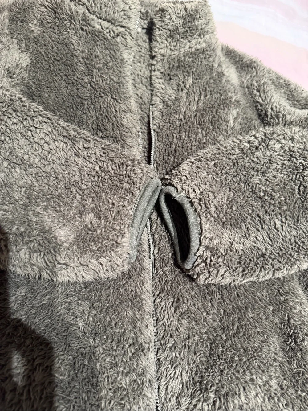 Uniqlo fluffy fleece jacket, size 13 years